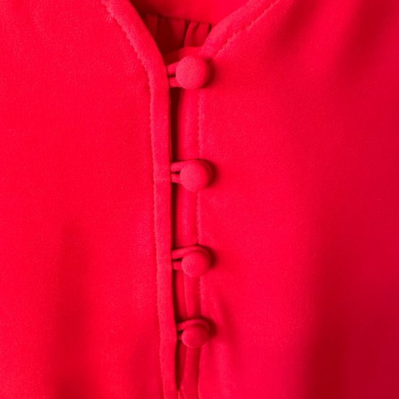 Loft Petite Red  Work Blouse - Picture 3 of 7
